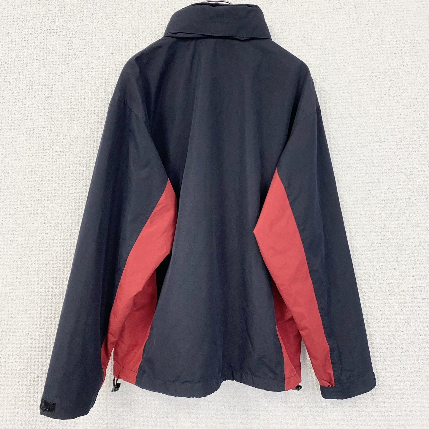 古着 used　CHAPS RALPH LAUREN　ラルフローレン　長袖ワンポイント刺繍ナイロンジャケット　ネイビー　Mサイズ