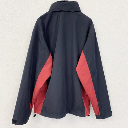 古着 used　CHAPS RALPH LAUREN　ラルフローレン　長袖ワンポイント刺繍ナイロンジャケット　ネイビー　Mサイズ