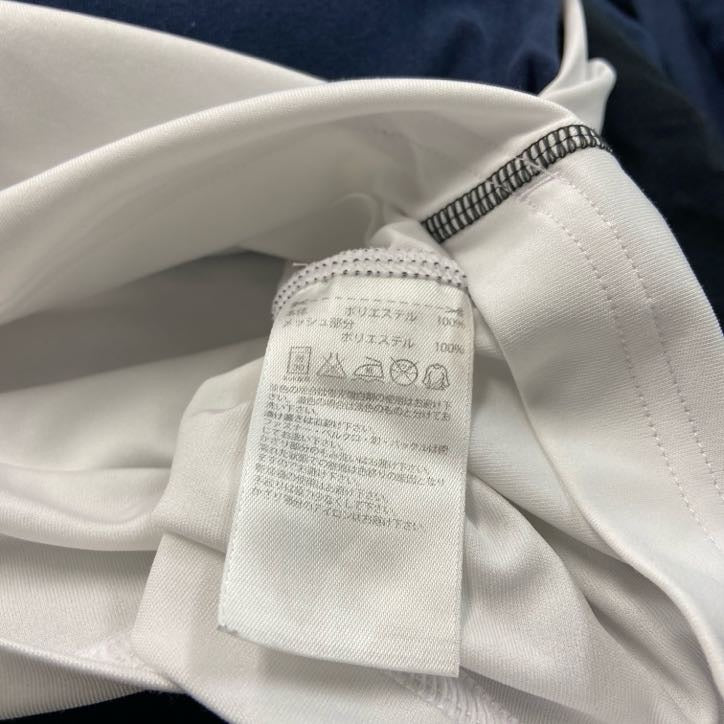 adidas　アディダス　半袖Tシャツ　白　ホワイト　Mサイズ カットソー メンズ ポリエステル 古着