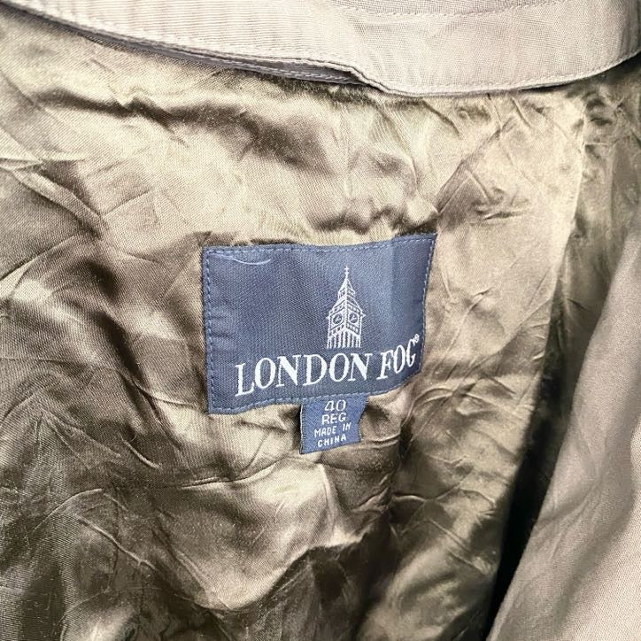 LONDON FOG　ロンドンフォグ　ダブルトレンチコート　茶色　ブラウン　40サイズ　古着