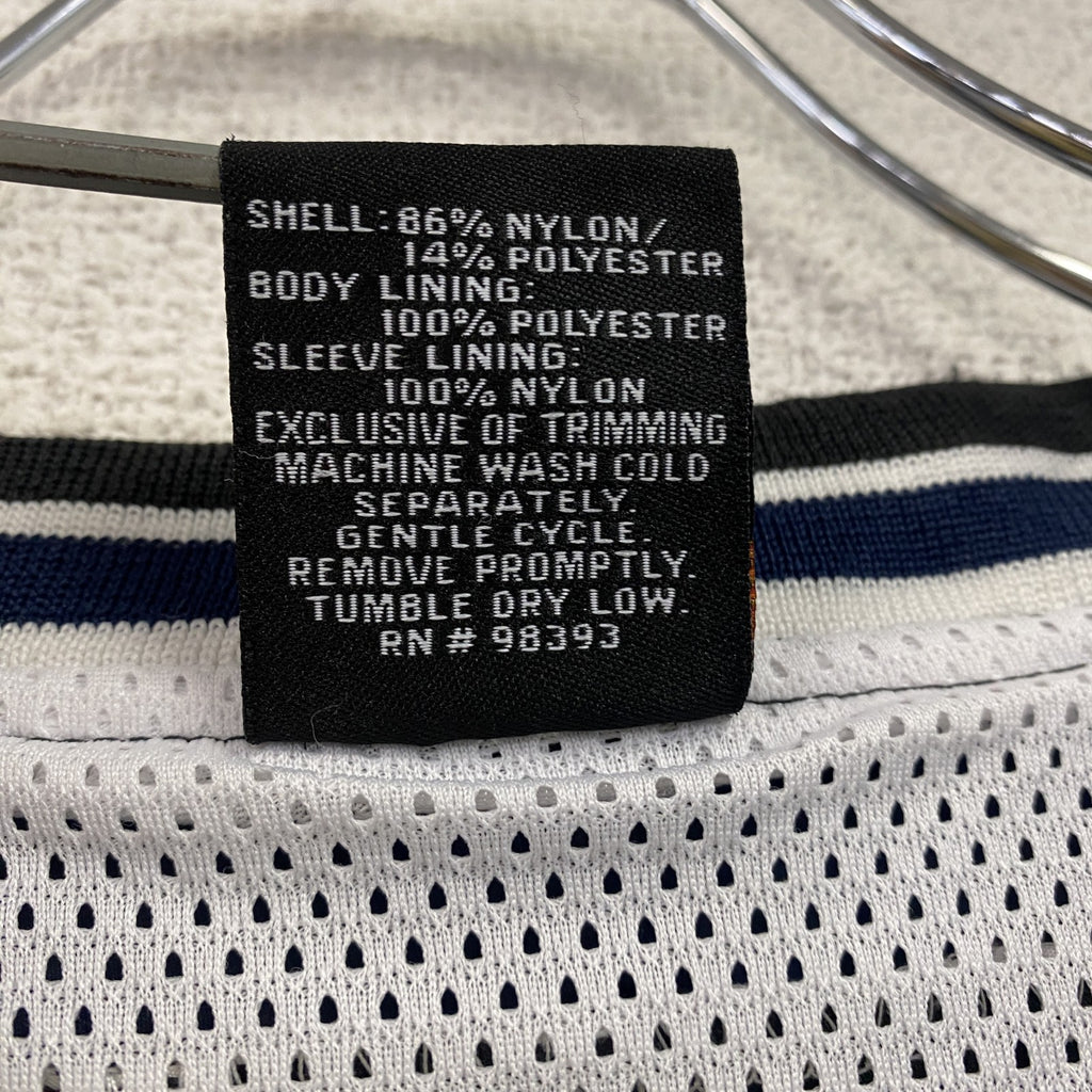 ～90s　EASTON　ナイロンプルオーバージャケット　Vネック　刺繍ロゴ　ワッペン　ヴィンテージ　黒　ブラック　Lサイズ　古着