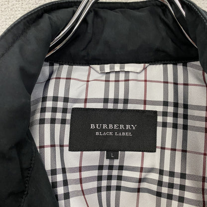 BURBERRY　BLACK　LABEL　バーバリーブラックレーベル　ミリタリージャケット　紺　ネイビー　Lサイズ