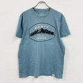 Legacy Casual Apparel　半袖プリントTシャツ　カナダ　BANFF　アーチプリント　青　ブルー　Lサイズ　古着