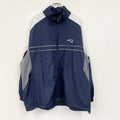 Dunbrooke　ダンブルック　フルジップジャケット　ワッペン　ワンポイント　紺　ネイビー　2XLサイズ　古着