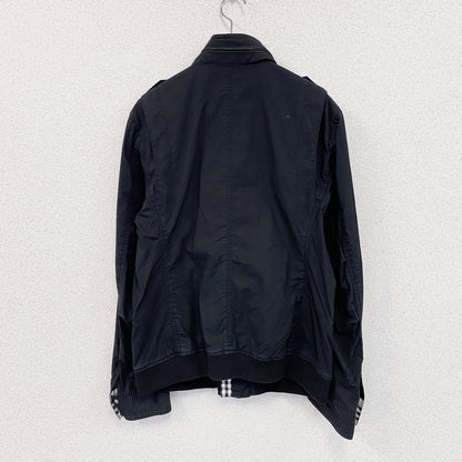 BURBERRY　BLACK　LABEL　バーバリーブラックレーベル　ミリタリージャケット　紺　ネイビー　Lサイズ