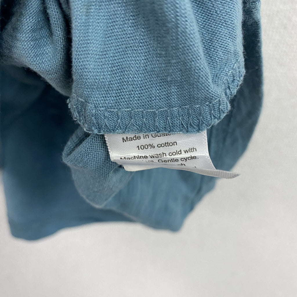 Legacy Casual Apparel　半袖プリントTシャツ　カナダ　BANFF　アーチプリント　青　ブルー　Lサイズ　古着