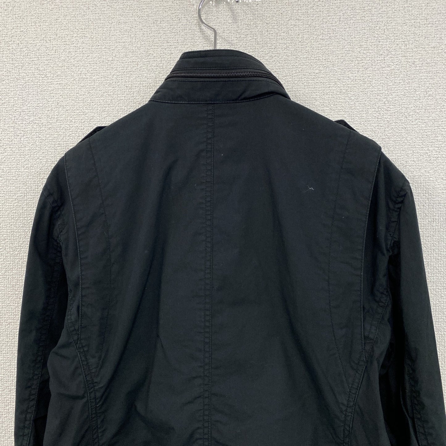 BURBERRY　BLACK　LABEL　バーバリーブラックレーベル　ミリタリージャケット　紺　ネイビー　Lサイズ