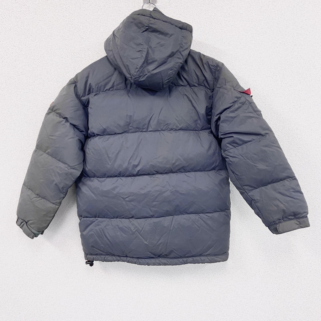 GAP　ギャップ　ダウンジャケット/フーディー　ハイネック　比翼仕立て　フラップポケット　紺　ネイビー　XXLサイズ ダウンアウター メンズ ナイロン 古着