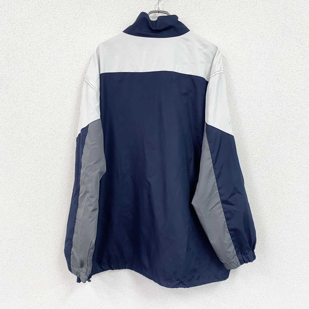 Dunbrooke　ダンブルック　フルジップジャケット　ワッペン　ワンポイント　紺　ネイビー　2XLサイズ　古着