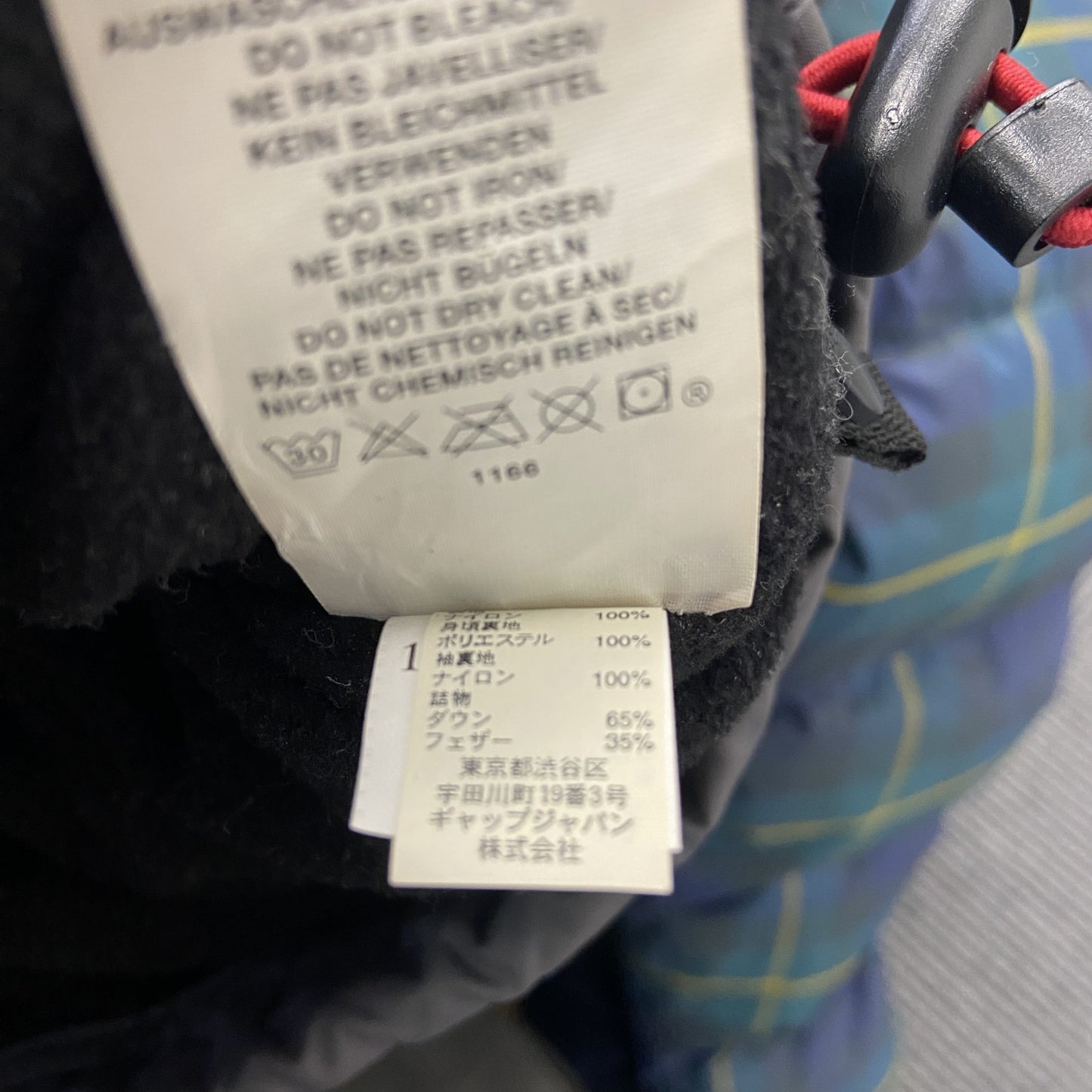 GAP　ギャップ　ダウンジャケット　フーディー　比翼仕立て　紺　ネイビー　XXLサイズ