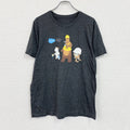Selesforce　セールスフォース　半袖プリントアニマルTシャツ　企業　黒　ブラック　古着