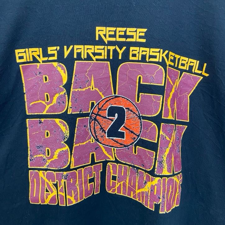 GILDAN ギルダン　半袖プリントTシャツ　バスケ　黒　ブラック　クルーネック　ビックシルエット　XLサイズ　古着