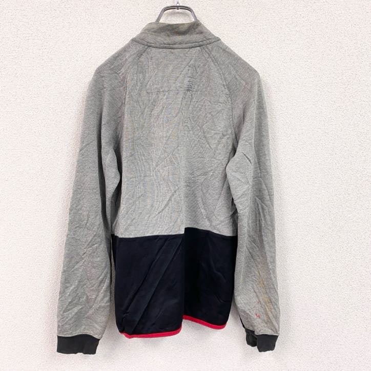 NIKE　ナイキ　フルジップジャケット　バイカラー　灰色　黒　グレー　ブラック　Ｍサイズ　