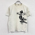 OZONE HOLIDAYS　半袖プリントアニマルTシャツ　MAURITIUS ISLAND　白　ホワイト　Mサイズ　古着