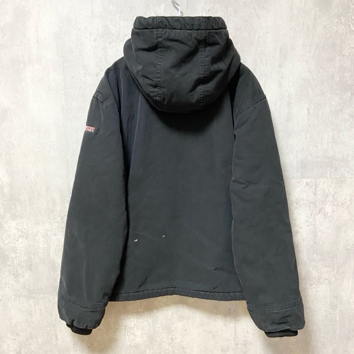 古着 used　90s　Dickies　ディッキーズ　長袖マウンテンパーカー　裏ボア　黒　ブラック　ヴィンテージ　Mサイズ