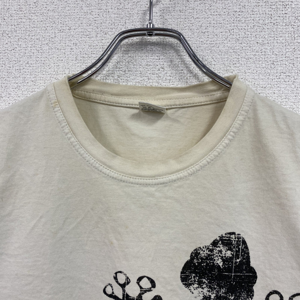 OZONE HOLIDAYS　半袖プリントアニマルTシャツ　MAURITIUS ISLAND　白　ホワイト　Mサイズ　古着