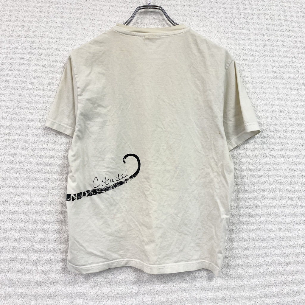 OZONE HOLIDAYS　半袖プリントアニマルTシャツ　MAURITIUS ISLAND　白　ホワイト　Mサイズ　古着