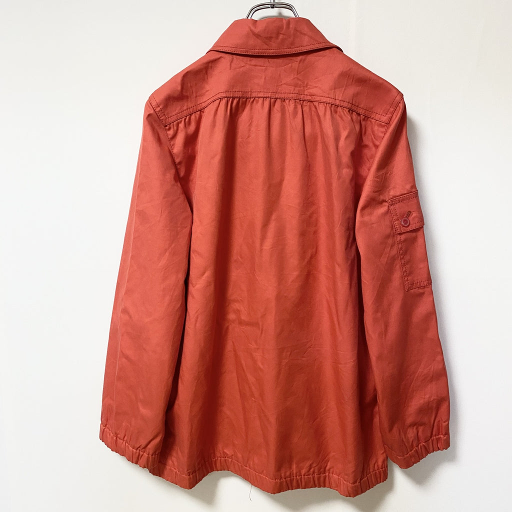 UTEX DESIGN BY SYSSER　長袖ジャケット　ジップアップブルゾン　アウター　赤　レッド　オレンジ　秋冬服　古着