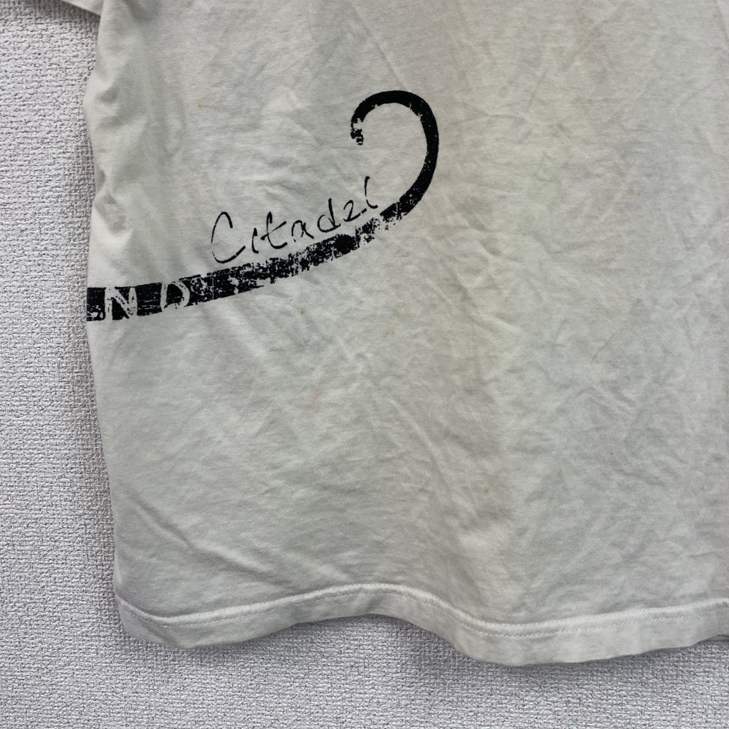 OZONE HOLIDAYS　半袖プリントアニマルTシャツ　MAURITIUS ISLAND　白　ホワイト　Mサイズ　古着