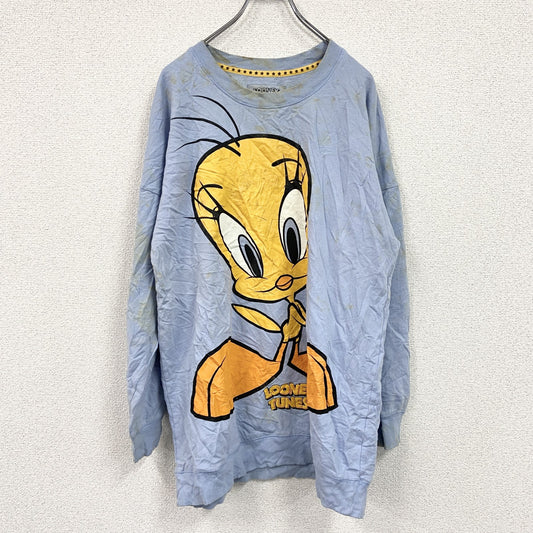 LOONEY TUNES　スウェット/トレーナー　水色　ライトブルー　Sサイズ