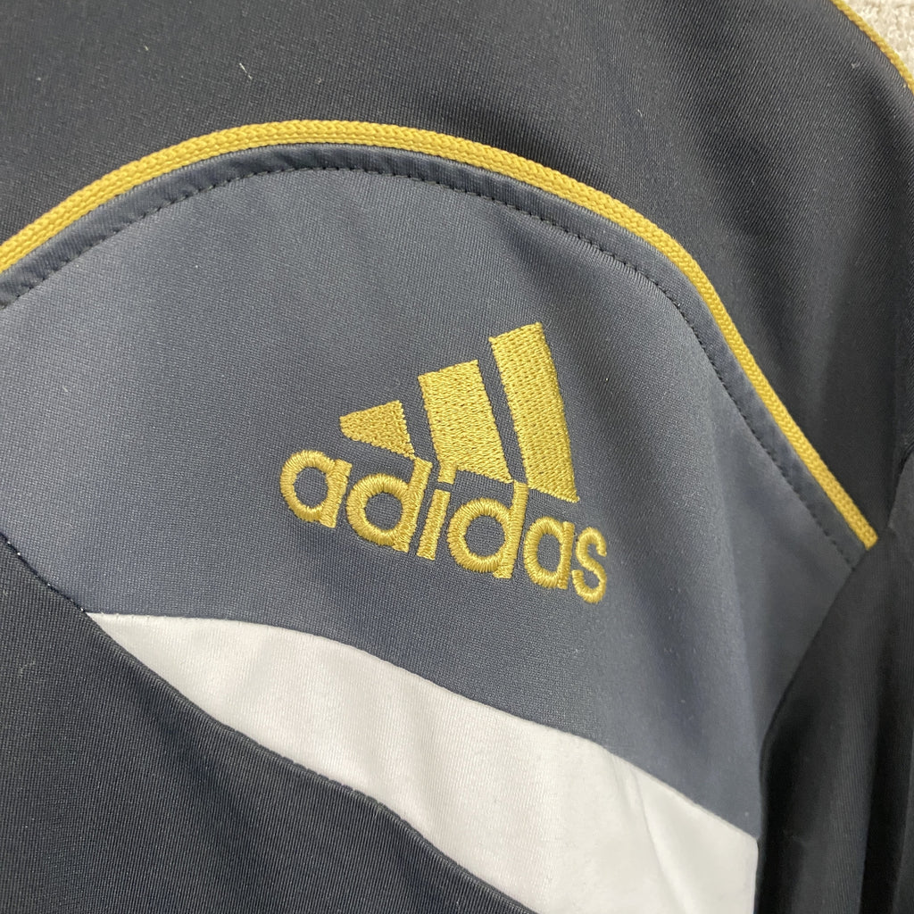 adidas　アディダス　トラックジャケット/ジャージ　黒　ブラック　Lサイズ　古着