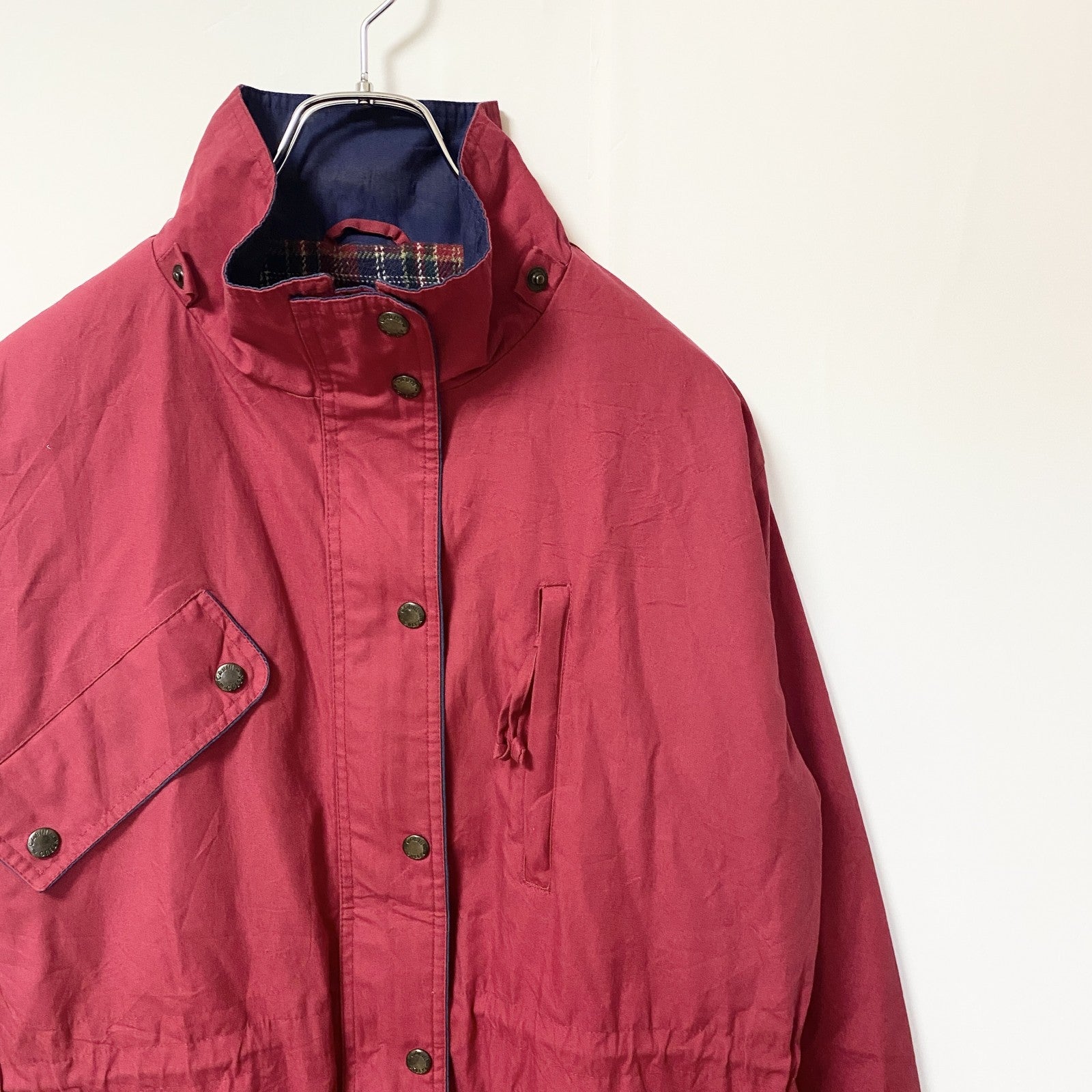古着 used　CABIN CREEK　キャビンクリーク　長袖ハイネックブルゾン　ビックシルエット　赤　レッド　秋冬服