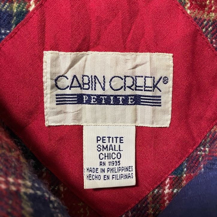 古着 used　CABIN CREEK　キャビンクリーク　長袖ハイネックブルゾン　ビックシルエット　赤　レッド　秋冬服