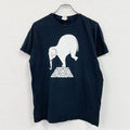 GILDAN　ギルダン　半袖プリントアニマルTシャツ　サーカス　像　黒　ブラック　Mサイズ　古着
