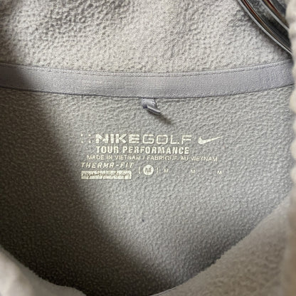 古着 used　NIKEGOLF ナイキゴルフ　長袖ハーフジップトレーニングウェア　裏フリース　ワンポイントプリント　黒　Mサイズ