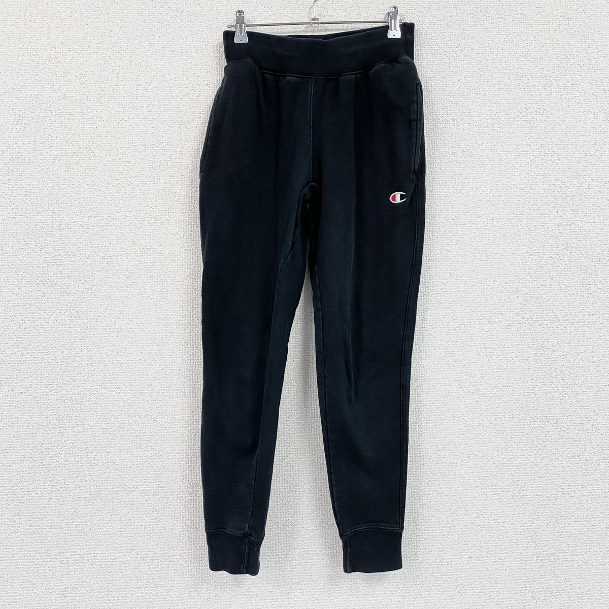 Champion　チャンピオン　リバースウィーブ　スウェットパンツ　刺繍ロゴ　ヘビーウエイト　現行　黒　ブラック　XSサイズ　古着