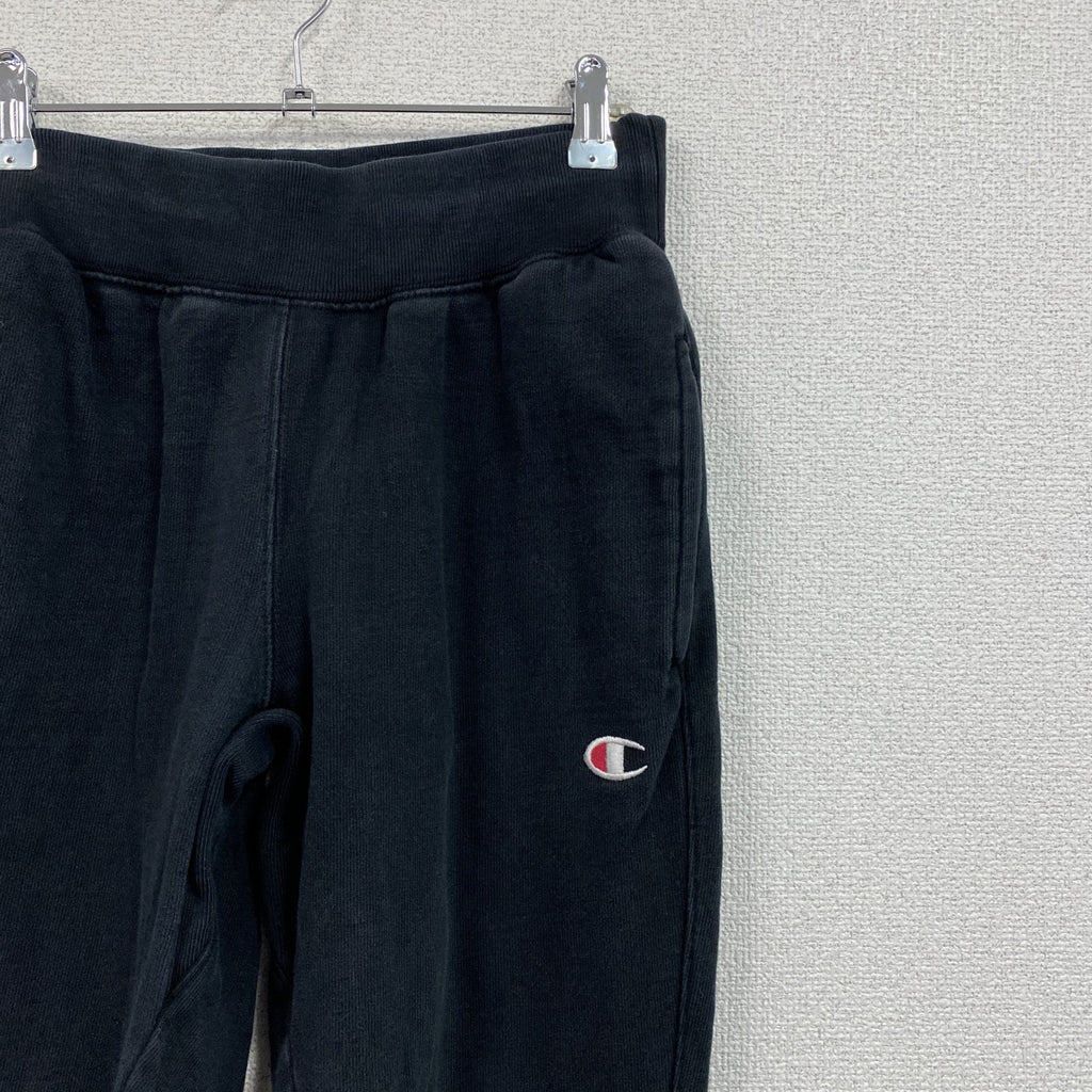 Champion　チャンピオン　リバースウィーブ　スウェットパンツ　刺繍ロゴ　ヘビーウエイト　現行　黒　ブラック　XSサイズ　古着