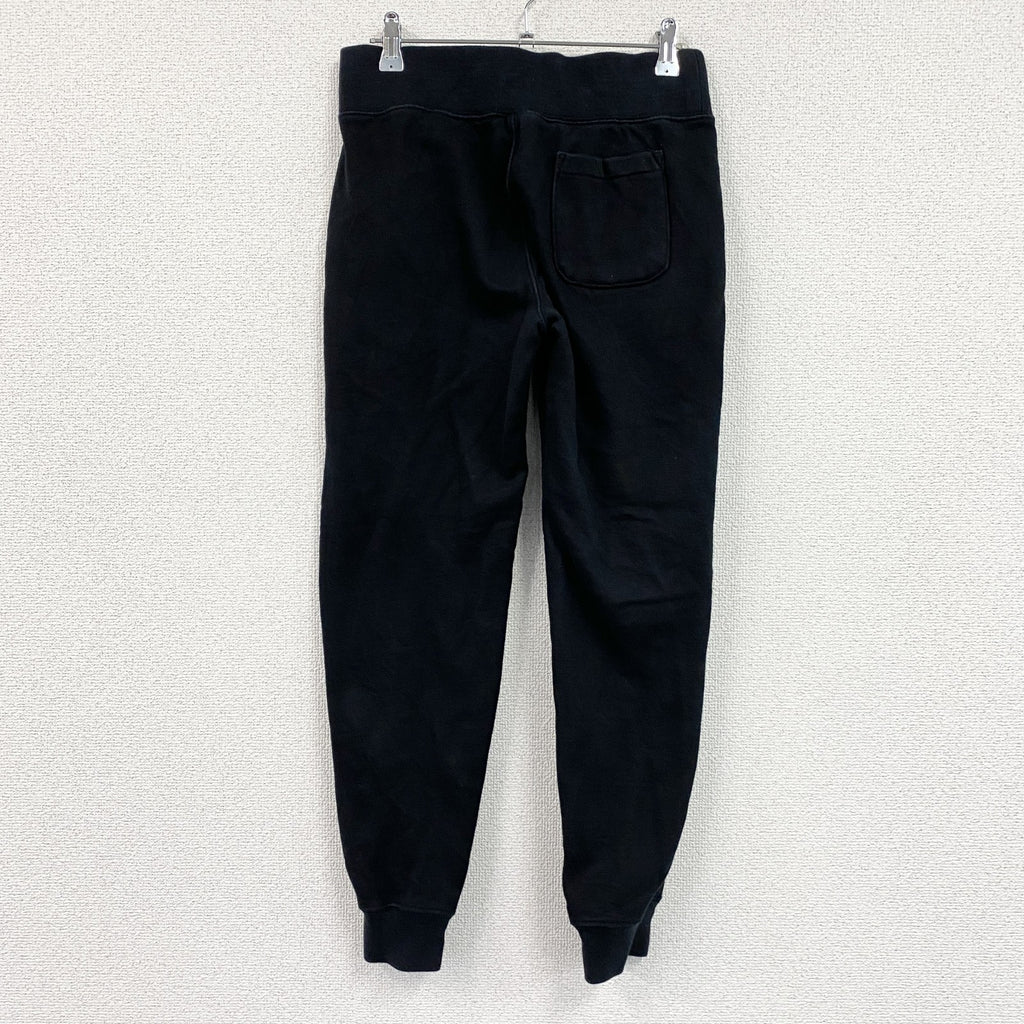 Champion　チャンピオン　リバースウィーブ　スウェットパンツ　ヘビーウエイト　刺繍ロゴ　現行　黒　ブラック　Sサイズ　古着