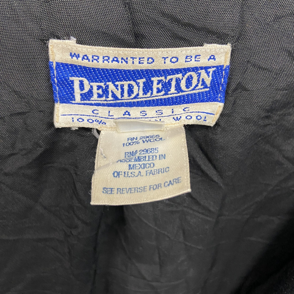 90s　PENDELTON　ペンドルトン　ウールテーラードジャケット　1B　ヴィンテージ　黒　ブラック　14サイズ　古着