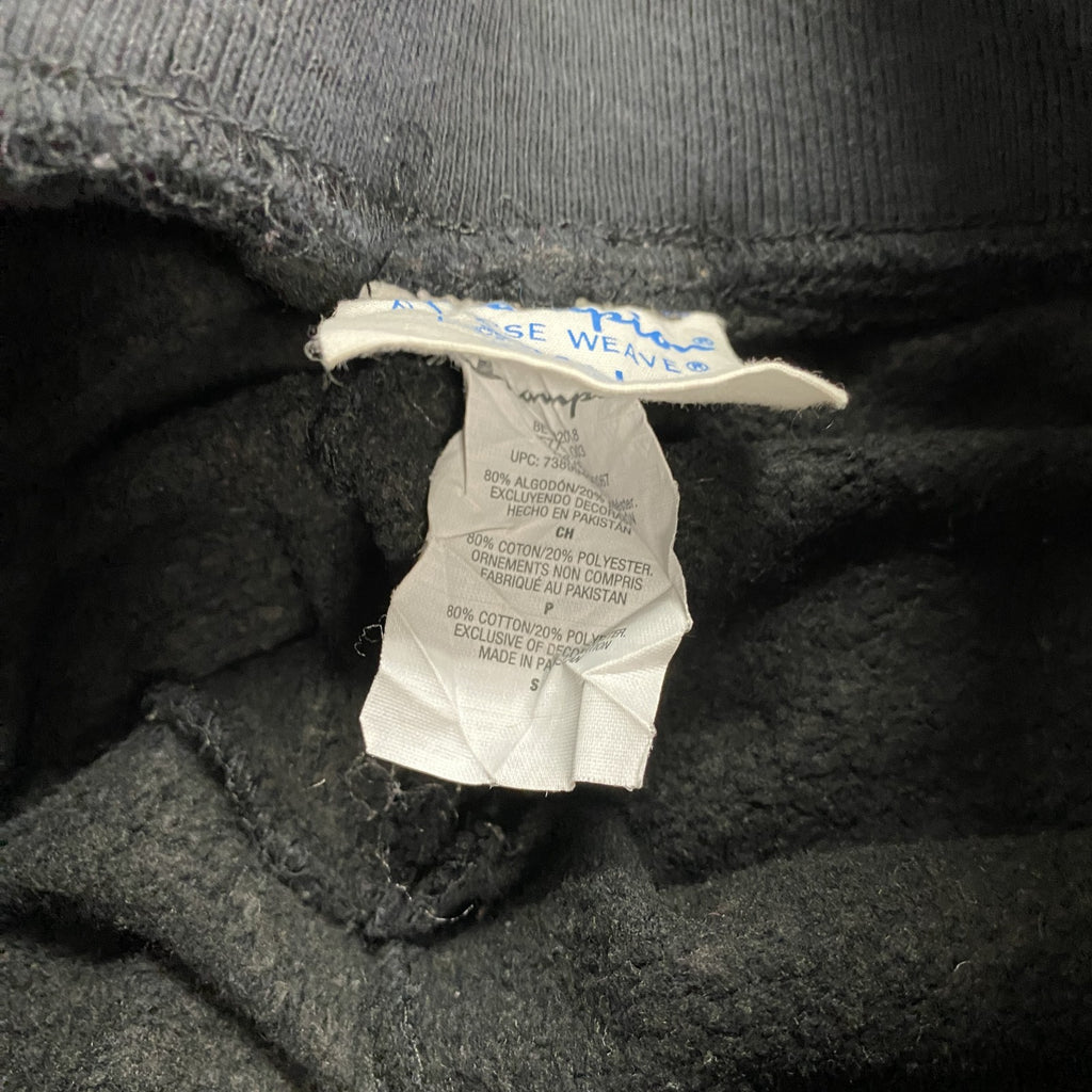 Champion　チャンピオン　リバースウィーブ　スウェットパンツ　ヘビーウエイト　刺繍ロゴ　現行　黒　ブラック　Sサイズ　古着