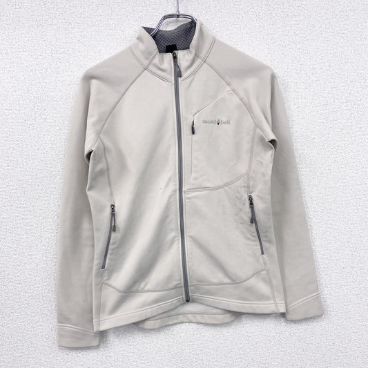 mont-bell　モンベル　CLIMAPLUS　フリースジャケット/ボアジャケット　ロゴ刺繡　クリーム　Mサイズ