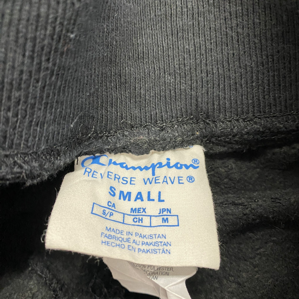 Champion　チャンピオン　リバースウィーブ　スウェットパンツ　ヘビーウエイト　刺繍ロゴ　現行　黒　ブラック　Sサイズ　古着