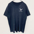 U.S.AIR FORCE ユーエスエアフォース　半袖プリントＴシャツ　アメリカ空軍　黒　ブラック　クルーネック　古着