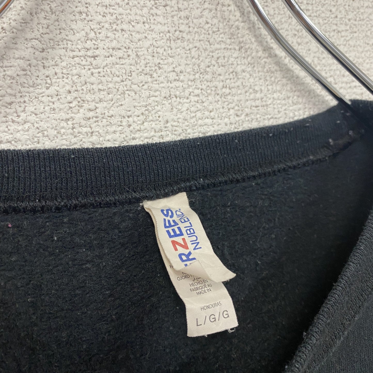 JERZEES　スウェット/トレーナー　カレッジタイプ　黒　ブラック　Lサイズ