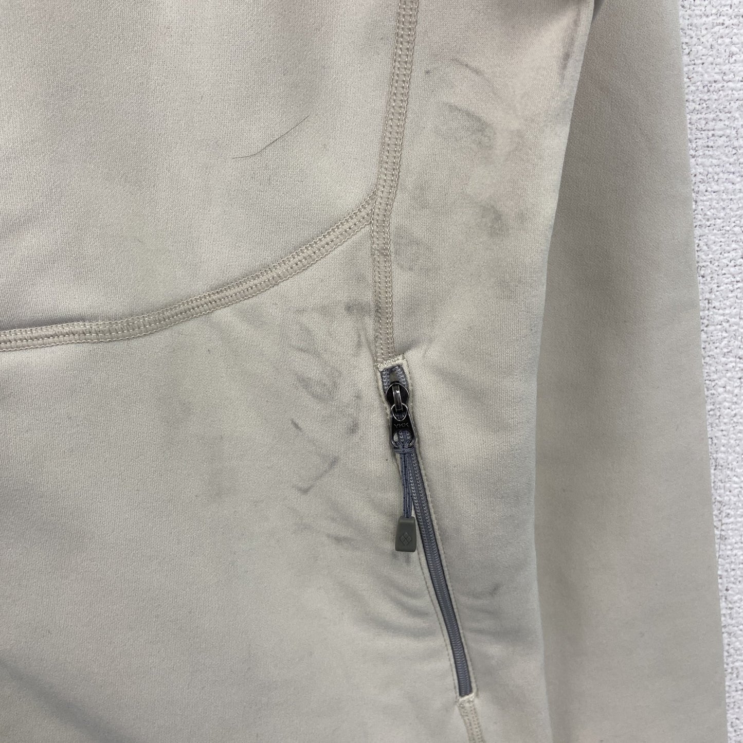 mont-bell　モンベル　CLIMAPLUS　フリースジャケット/ボアジャケット　ロゴ刺繡　クリーム　Mサイズ