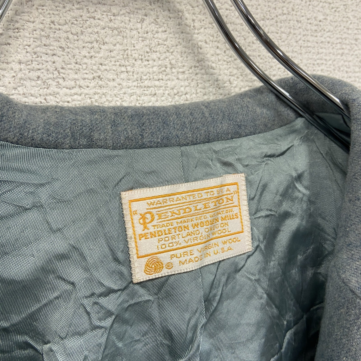 ～70s　PENDELTON　ペンドルトン　ウールテーラードジャケット　1B　ヴィンテージ　灰色　グレー　古着