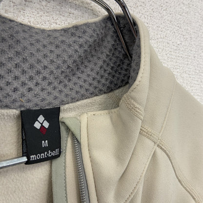 mont-bell　モンベル　CLIMAPLUS　フリースジャケット/ボアジャケット　ロゴ刺繡　クリーム　Mサイズ