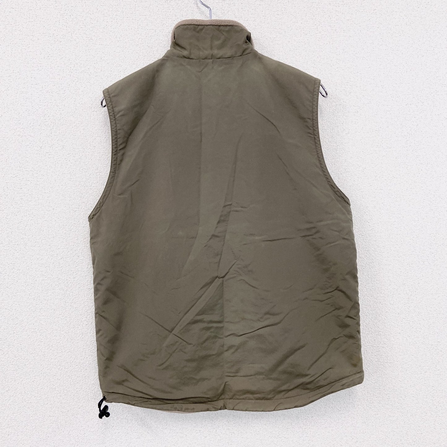 00s　OLD UNIQLO　オールドユニクロ　フルジップフリースベスト　リバーシブル　ヴィンテージ　ベージュ
