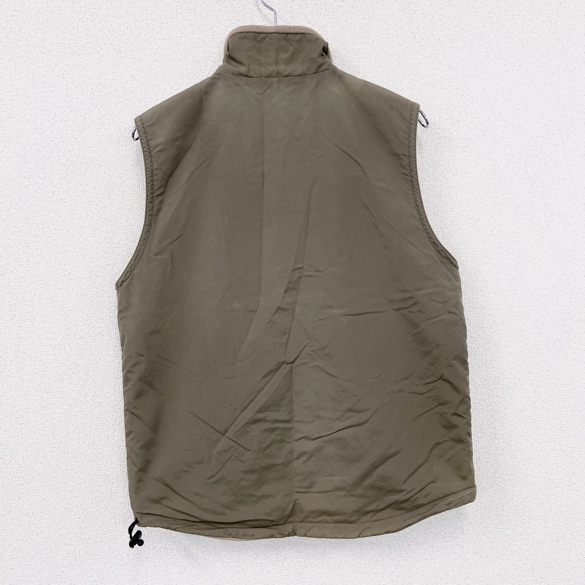 00s　OLD UNIQLO　オールドユニクロ　フルジップフリースベスト　リバーシブル　ヴィンテージ　ベージュ　古着