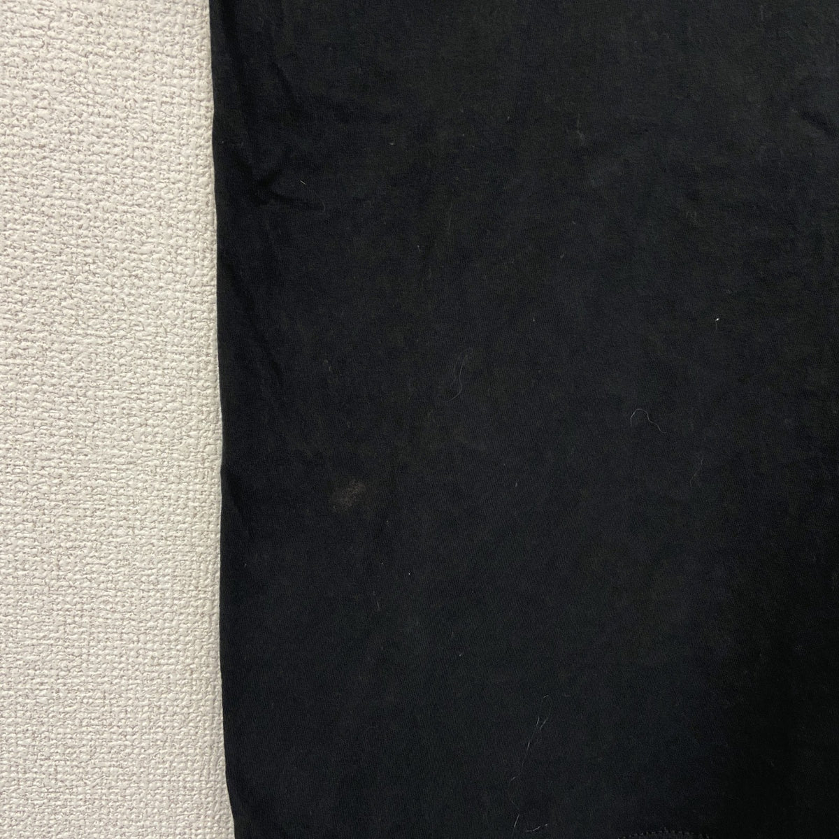 Eight　半袖ワンポイント刺繍Tシャツ　サンタクロース　シンプルデザイン　黒　ブラック　クルーネック　　古着