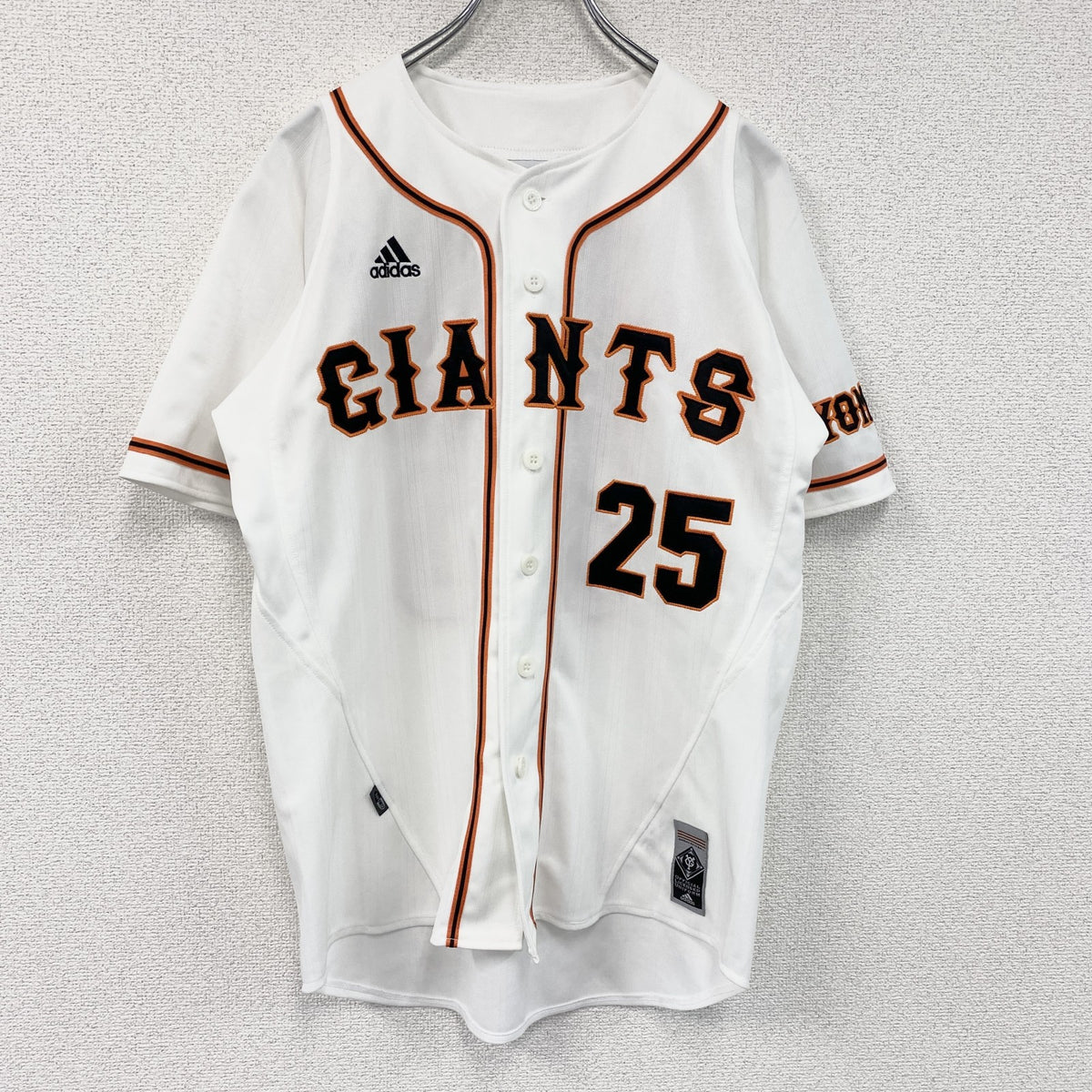 00s　adidas　アディダス　読売ジャイアンツ　GIANTS　村田修一　ユニフォーム　白　ホワイト　Sサイズ　