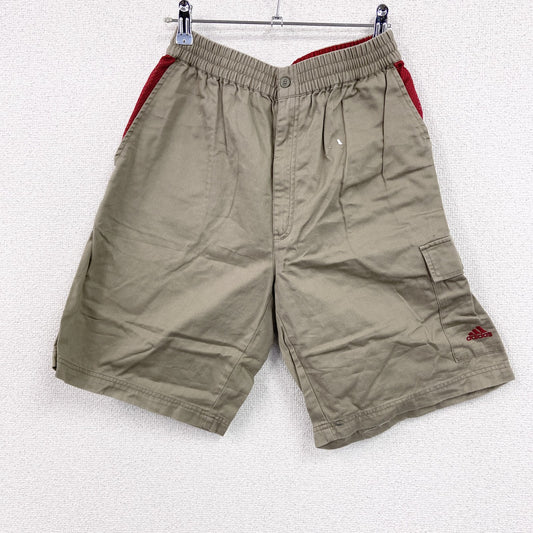 90s　adidas　アディダス　ハーフパンツ/ショートパンツ　パフォーマンスロゴ　ヴィンテージ　ベージュ　Mサイズ