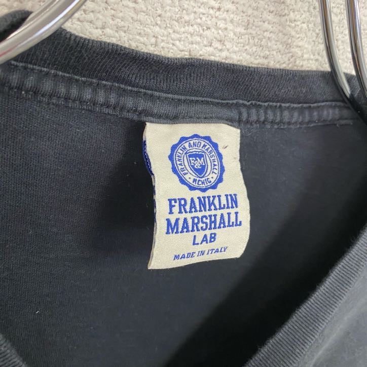 FRANCLIN MARSHALL LAB　半袖アニマルTシャツ　鳥　黒　ブラック　Lサイズ　古着