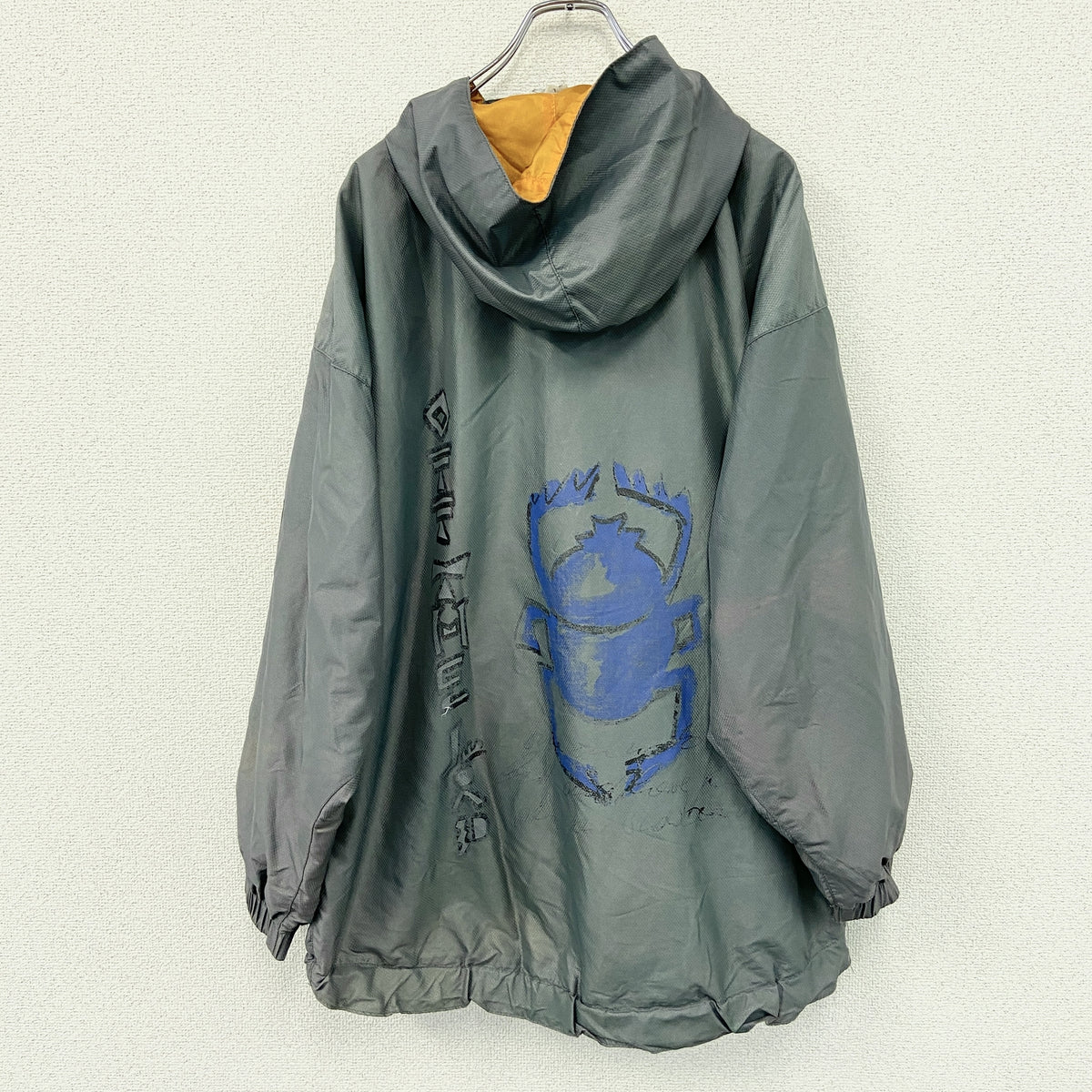 OFF THE LIP　アノラックパーカー/フーディー　灰色　グレー　Lサイズ　古着