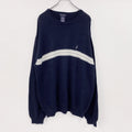 NAUTICA　ノーティカ　コットンニットセーター　紺　ネイビー　2XLサイズ　古着