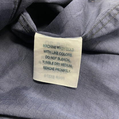 Carhartt　カーハート　長袖ワークシャツ　ボタンダウンシャツ　ダブルポケット　紺　ネイビー　Lサイズ